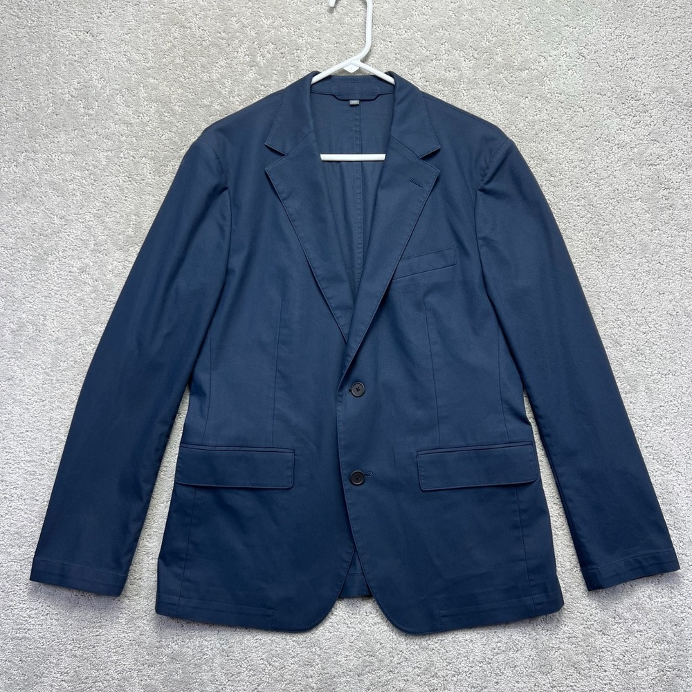 Bonobos Blazer Mens 40S Navy Blue Two Button Sport Coat Jacket Slim Fit Preppy